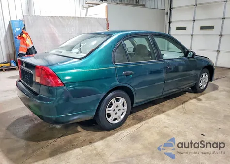 2001 Honda Civic Lx из США, поврежденный, VIN 2HGES16541H575418